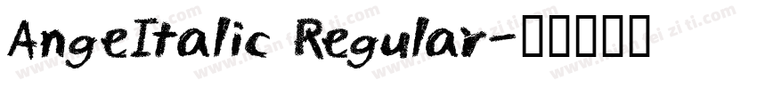 AngeItalic Regular字体转换